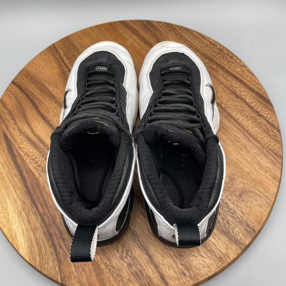 Nike Up-Tempo Shoes Mens Size 10.5 Black White Basketball Comfort Sneakers - Picture 5 of 8